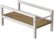 Підставка для системного блоку Ferrum-decor Нікі 21x24x45 Білий ДСП Дуб Артизан 16мм (FRD-105297)