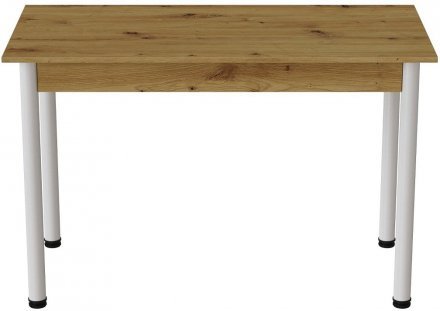 Стіл кухонний Ferrum-decor Беніта 75x120x60 Білий ДСП Дуб Артизан 16мм (FRD-105687) Стіл кухонний Ferrum-decor Беніта 75x120x60 Білий ДСП Дуб Артизан 16мм (FRD-105687)
