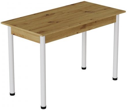 Стіл кухонний Ferrum-decor Беніта 75x120x60 Білий ДСП Дуб Артизан 16мм (FRD-105687) Стіл кухонний Ferrum-decor Беніта 75x120x60 Білий ДСП Дуб Артизан 16мм (FRD-105687)