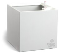 Розумний вазон Cubico Flower Lover 33 см білий глянцевий 41118091