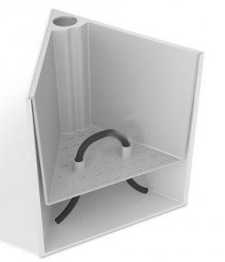 Розумний вазон Cubico Flower Lover 33 см білий глянцевий 41118091