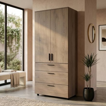 Шафа для одягу Doros Торн Кремона Канноло 2 ДСП/3Ш (полиці) 90х51.6х200 (DRS-012016) Шафа для одягу Doros Торн Кремона Канноло 2 ДСП/3Ш (полиці) 90х51.6х200 (DRS-012016)
