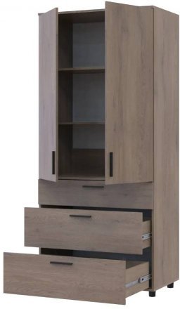 Шафа для одягу Doros Торн Кремона Канноло 2 ДСП/3Ш (полиці) 90х51.6х200 (DRS-012016) Шафа для одягу Doros Торн Кремона Канноло 2 ДСП/3Ш (полиці) 90х51.6х200 (DRS-012016)