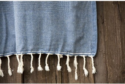 Плед-накидка Tan Throw denim синій 125х180 см 2000022087599 Плед-накидка Tan Throw denim синій 125х180 см 2000022087599