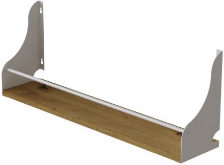 Полиця настінна Ferrum-decor Ізі 260x500x150 метал Білий ДСП Дуб Артизан 16 мм (FRD-102917) Полиця настінна Ferrum-decor Ізі 260x500x150 метал Білий ДСП Дуб Артизан 16 мм (FRD-102917)