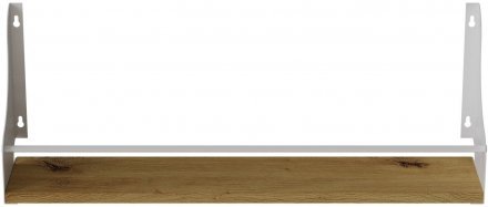 Полиця настінна Ferrum-decor Ізі 260x500x150 метал Білий ДСП Дуб Артизан 16 мм (FRD-102917) Полиця настінна Ferrum-decor Ізі 260x500x150 метал Білий ДСП Дуб Артизан 16 мм (FRD-102917)