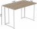 Комп'ютерний стіл Ferrum-decor Ханна 75x140x70 білий ДСП Дуб Сан-Марино 16мм (FRD-104043)