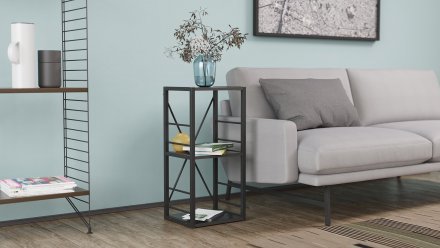 Етажерка 3/34 Ferrum-decor Серії Конект 73x34x28 чорний ДСП Сосна Кембра 16мм (FRD-104294) Етажерка 3/34 Ferrum-decor Серії Конект 73x34x28 чорний ДСП Сосна Кембра 16мм (FRD-104294)