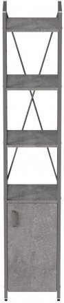 Етажерка 4/34 Ferrum-decor Серії Конект із тумбою 179x34x28 Сірий ДСП Бетон (FRD-104483)