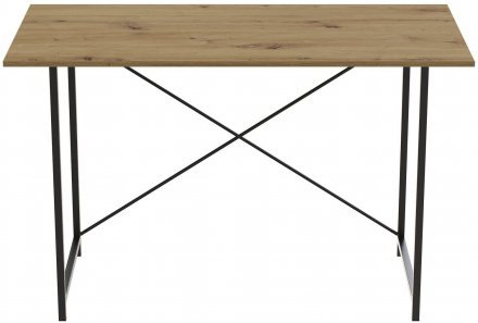 Стіл письмовий Line Лайт Ferrum-decor 750x1200x600 Чорний метал ДСП Дуб Артизан 16 мм (FRD-104862) Стіл письмовий Line Лайт Ferrum-decor 750x1200x600 Чорний метал ДСП Дуб Артизан 16 мм (FRD-104862)