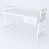 Письмовий стіл Ferrum-decor 750x1000x600 Білий метал ДСП Біле 32 мм (FRD-103436) Письмовий стіл Ferrum-decor 750x1000x600 Білий метал ДСП Біле 32 мм (FRD-103436)