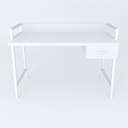 Письмовий стіл Ferrum-decor 750x1000x600 Білий метал ДСП Біле 32 мм (FRD-103436)
