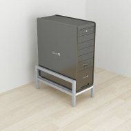 Підставка для системного блоку Ferrum-decor Нікі 21x24x45 Сірий ДСП Біле 16мм (FRD-105298)