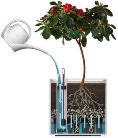 Розумний вазон Cubico Flower Lover 33 см червоний глянсовий 41118090