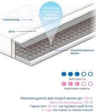 Матрац пружинний Чемпіон 160х200х18 см Матрац пружинний Чемпіон 160х200х18 см