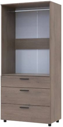 Шафа для одягу Doros Торн Кремона Канноло 2 ДСП/3Ш (штанга) 90х51.6х200 (DRS-012017) Шафа для одягу Doros Торн Кремона Канноло 2 ДСП/3Ш (штанга) 90х51.6х200 (DRS-012017)