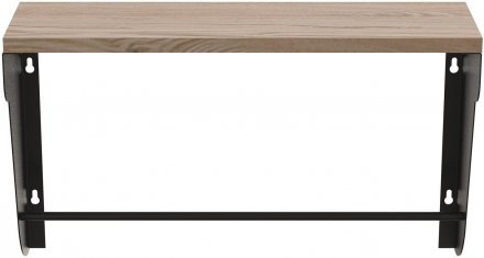 Полиця настінна Ferrum-decor Світ 300x600x150 метал Чорний ДСП Дуб Сан-Марино 16 мм (FRD-102801) Полиця настінна Ferrum-decor Світ 300x600x150 метал Чорний ДСП Дуб Сан-Марино 16 мм (FRD-102801)