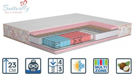 Матрас Camelia Cocos двосторонній 160х190х23 см