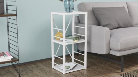 Етажерка 3/34 Ferrum-decor Серії Конект 73x34x28 білий ДСП Біле 16мм (FRD-104295)