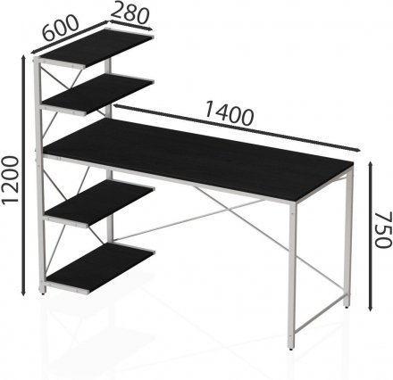 Комп'ютерний стіл Ferrum-decor Джек 75x140x70 Білий ДСП Сосна Кембра (FRD-105422) Комп'ютерний стіл Ferrum-decor Джек 75x140x70 Білий ДСП Сосна Кембра (FRD-105422)