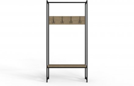 Вішалка модульна підлогова Ferrum-decor Треліс 12 180x90x38 чорний ДСП Дуб Сонома 16мм (FRD-104310) Вішалка модульна підлогова Ferrum-decor Треліс 12 180x90x38 чорний ДСП Дуб Сонома 16мм (FRD-104310)