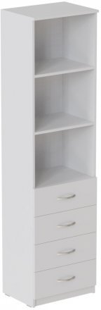 Пенал Анжело Ferrum-decor на 3 полиці із 4 шухлядами 1900x500x380 ДСП Біле 16 мм (FRD-104960) Пенал Анжело Ferrum-decor на 3 полиці із 4 шухлядами 1900x500x380 ДСП Біле 16 мм (FRD-104960)