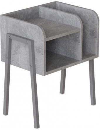 Тумба модульна Ferrum-decor Амелі 540x450x320 метал Сірий ДСП Бетон 16 мм (FRD-103023) Тумба модульна Ferrum-decor Амелі 540x450x320 метал Сірий ДСП Бетон 16 мм (FRD-103023)