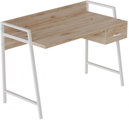 Письмовий стіл Ferrum-decor 750x1000x600 Білий метал ДСП Дуб Сан-Марино 32 мм (FRD-103437) Письмовий стіл Ferrum-decor 750x1000x600 Білий метал ДСП Дуб Сан-Марино 32 мм (FRD-103437)