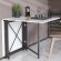 Стіл-книга трансформер Оріон 2 Ferrum-decor 750x1520x730 Чорний метал ДСП Біле 16 мм (FRD-104583)