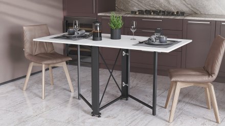 Стіл-книга трансформер Оріон 2 Ferrum-decor 750x1520x730 Чорний метал ДСП Біле 16 мм (FRD-104583) Стіл-книга трансформер Оріон 2 Ferrum-decor 750x1520x730 Чорний метал ДСП Біле 16 мм (FRD-104583)