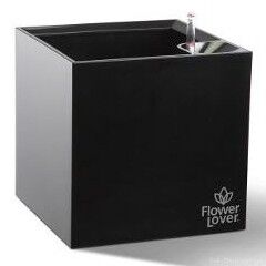 Розумний вазон Cubico Flower Lover 33 см чорний глянсовий 4111809