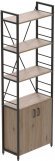 Етажерка 4/60 Ferrum-decor Серії Конект з тумбою 179x60x28 Чорний ДСП Сан-Марино (FRD-104485)