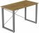 Письмовий стіл Ferrum-decor Драйв 750x1400x700 Сірий метал ДСП Дуб Артизан 16 мм (FRD-103204)