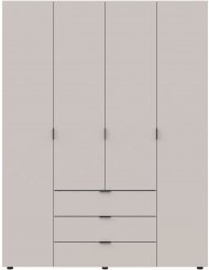 Шафа розпашна для одягу Doros Гелар 155х49,5х203,4 см Кашемір (DRS-011168) Шафа розпашна для одягу Doros Гелар 155х49,5х203,4 см Кашемір (DRS-011168)