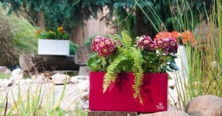 Розумний вазон Cubico Flower Lover 42 см червоний глянсовий 41118070