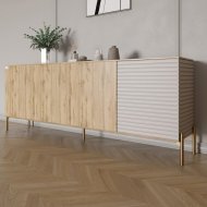 Комод на золотих металевих ніжках LION Грей 204x38x76,5 см Дуб Аппалачі/Кашемір (LION-042649) Комод на золотих металевих ніжках LION Грей 204x38x76,5 см Дуб Аппалачі/Кашемір (LION-042649)