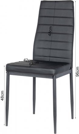 Стілець в кухню Doros Зіта 42х54х96 см Чорний (DRS-011419) Стілець в кухню Doros Зіта 42х54х96 см Чорний (DRS-011419)