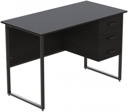 Комп'ютерний стіл Ferrum-decor Гаррі 76x120x60 чорний ДСП Сосна Кембра 32мм (FRD-103540)