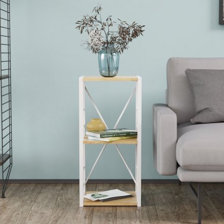 Етажерка 3/34 Ferrum-decor Серії Конект 73x34x28 білий ДСП Дуб Артизан 16мм (FRD-104297) Етажерка 3/34 Ferrum-decor Серії Конект 73x34x28 білий ДСП Дуб Артизан 16мм (FRD-104297)