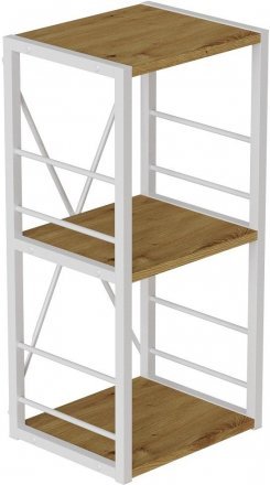 Етажерка 3/34 Ferrum-decor Серії Конект 73x34x28 білий ДСП Дуб Артизан 16мм (FRD-104297) Етажерка 3/34 Ferrum-decor Серії Конект 73x34x28 білий ДСП Дуб Артизан 16мм (FRD-104297)