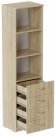 Пенал Анжело Ferrum-decor на 3 полиці із 4 шухлядами 1900x500x380 ДСП Дуб Сонома 16 мм (FRD-104963)