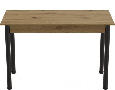 Стіл кухонний Ferrum-decor Беніта 75x120x60 Чорний ДСП Дуб Артизан 16мм (FRD-105691) Стіл кухонний Ferrum-decor Беніта 75x120x60 Чорний ДСП Дуб Артизан 16мм (FRD-105691)
