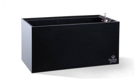 Розумний вазон Cubico Flower Lover 42 см чорний глянсовий 4111807