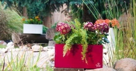 Розумний вазон Cubico Flower Lover 42 см чорний глянсовий 4111807