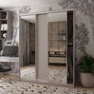 Шафа-купе Doros Сіті Лайт Кашемір 1 ДСП / 2 дзеркала 180х60х225 (80736368)