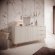 Комод Perfect Home Ланте / Lante 2-дверний з 3 шухлядами і золотими ніжками 2D3S/163 Беж (PFH-091180)