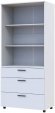 Шафа для одягу Doros Торн Білий 2 ДСП/3Ш (полиці) 90х51.6х200 (DRS-012020)