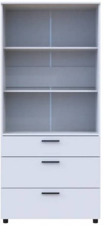 Шафа для одягу Doros Торн Білий 2 ДСП/3Ш (полиці) 90х51.6х200 (DRS-012020)
