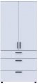 Шафа для одягу Doros Торн Білий 2 ДСП/3Ш (полиці) 90х51.6х200 (DRS-012020)