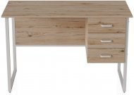 Комп'ютерний стіл Ferrum-decor Гаррі 75x140x70 білий ДСП Дуб Сан-Марино 16мм (FRD-101014)